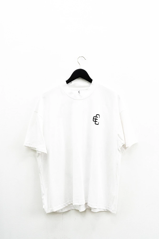 COPPED Seamless Tee Single Layer White Black Logo