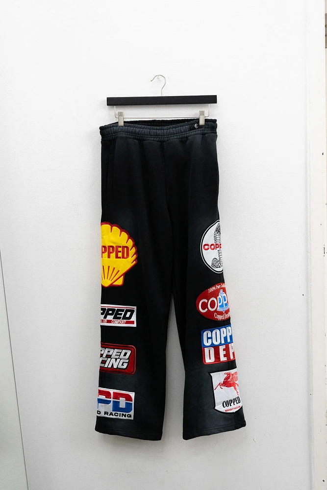 COPPED Motor Sports Sweatpants Black