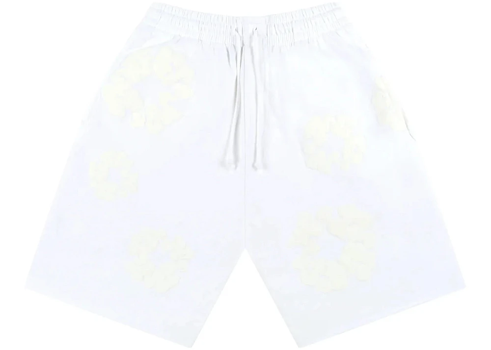 Denim Tears Mono Cotton Wreath Shorts White