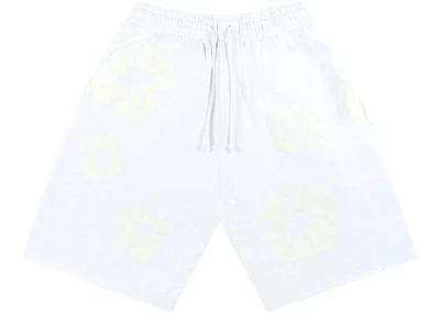 Denim Tears Mono Cotton Wreath Shorts White