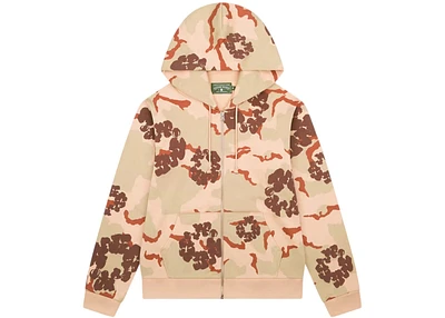 Denim Tears The Cotton Wreath Zip Sweatshirt Tan Camo