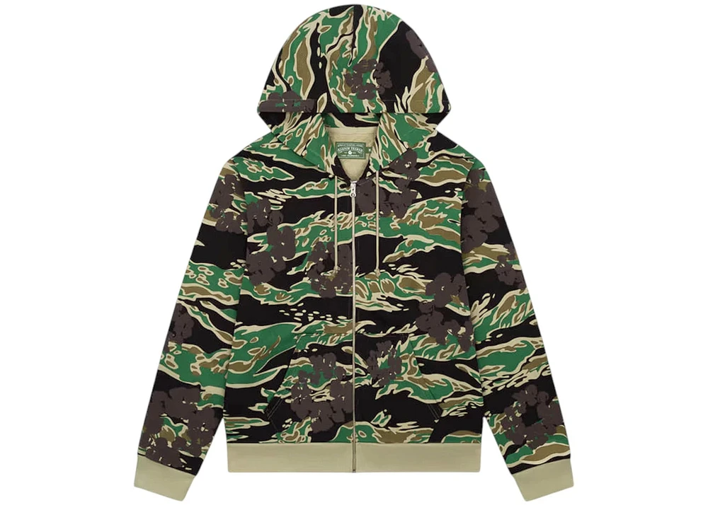 Denim Tears The Cotton Wreath Zip Sweatshirt Camo