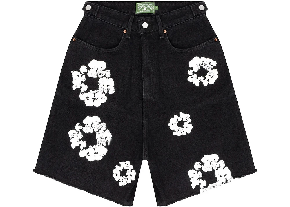 Denim Tears The Cotton Wreath Jean Short Black