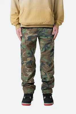 MNML Double Knee Vintage Cargo Pants Camo