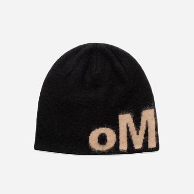 oMA Studios Mohair Logo Skull Cap Black/Cream