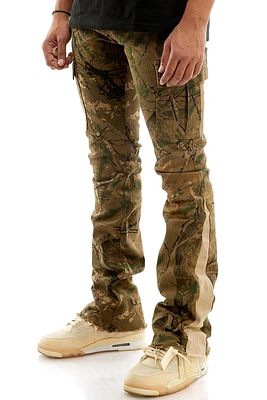 KDNK JEANS KNB3230-H.CAMO.OLIVE HUNTING CAMO CARGO PANTS