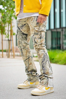 KDNK JEANS KNB3230-H.CAMO.GREY HUNTING CAMO CARGO PANTS