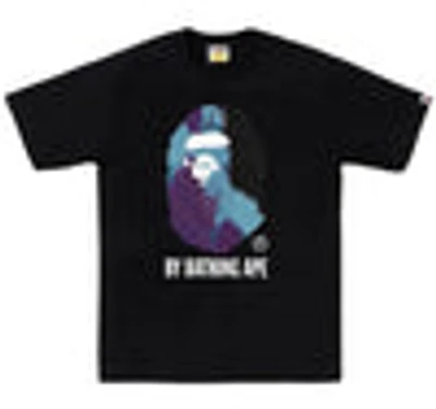Bape Tie Dye By Bathing Ape Tee Black Blue Camo