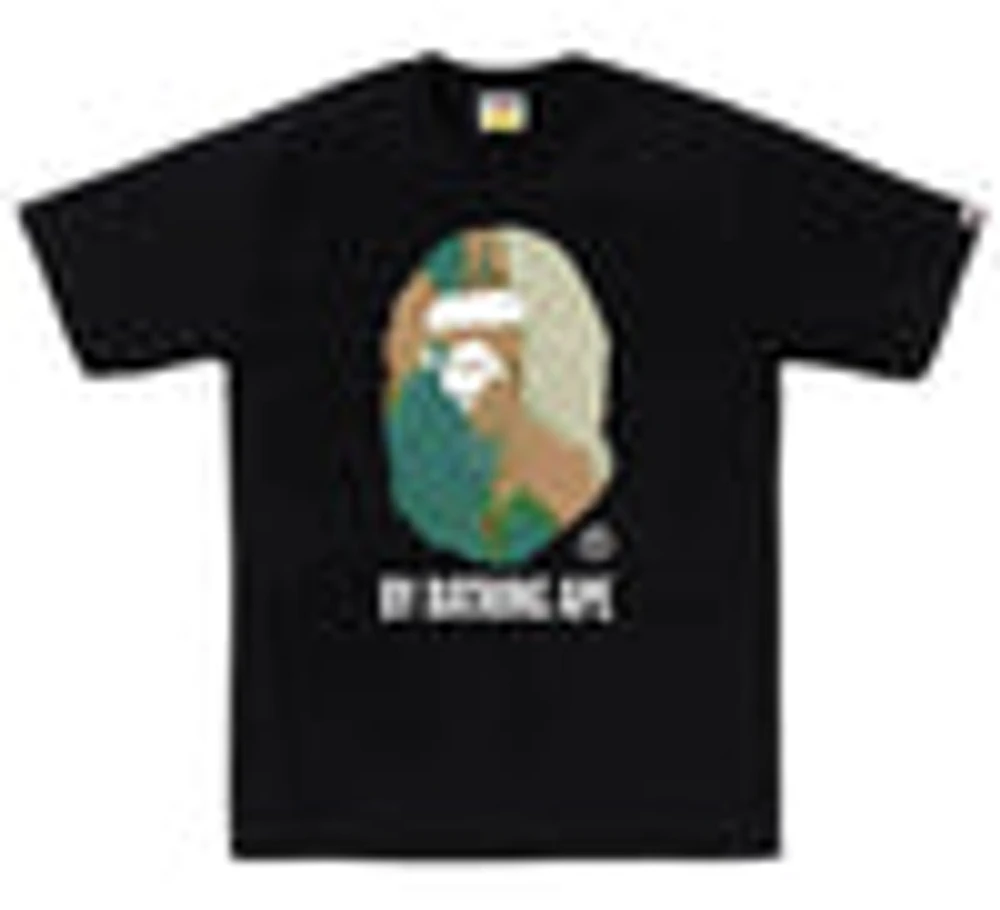 Bape Tie Dye By Bathing Ape Tee Black Green Camo
