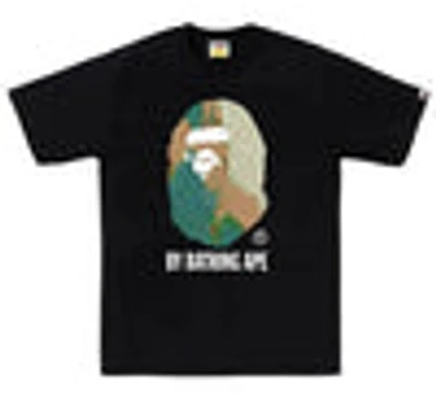 Bape Tie Dye By Bathing Ape Tee Black Green Camo
