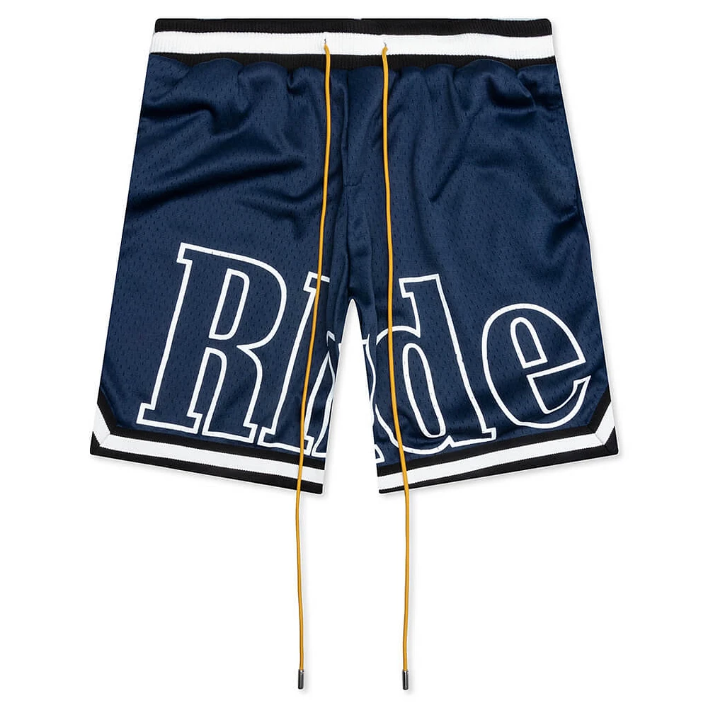 Rhude Court Logo Short - Navy