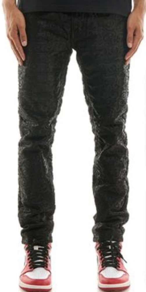 KNDK JEANS KNB3383 BLACK LACE SKINNY PANTS