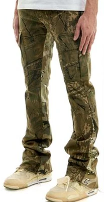 KDNK Jeans KNB3296 H CAMO (OLIVE) MULTI CARGO PANTS