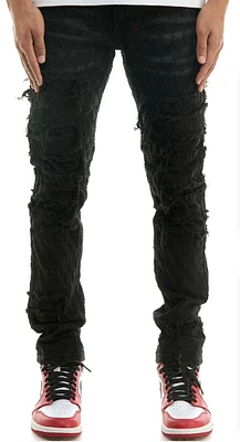 KDNK JEANS KND4666 BLACK JACQUARD COMPLEX SKINNY