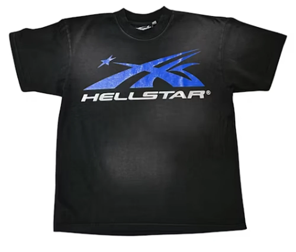 Hellstar Gel Sports Logo (Black/Blue) T-shirt Black/Blue