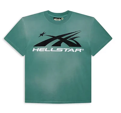 Hellstar Sports Logo Gel Tee (Green)