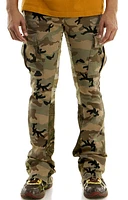 KDNK JEANS KNB3296 MULTI CAMO SKINNY FLARE