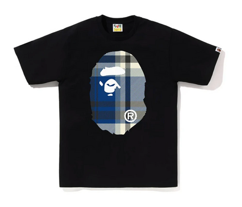 BAPE Check Big Ape Head Tee