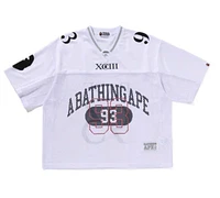 BAPE White Line Camo Multi Logo Relaxed Fit Football Jersey