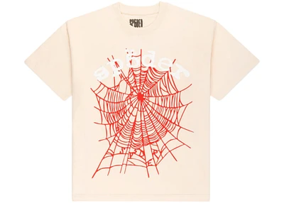 Sp5der Legacy Logo Heavyweight Tee Cream