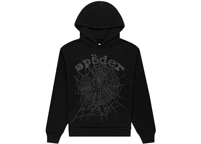 Sp5der Phantom Web Hoodie Black