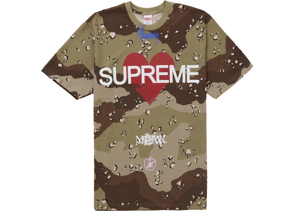 Supreme Announcing Tee Chocolate Chip Camo