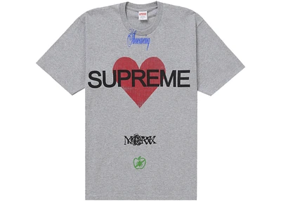 Supreme Announcing Tee Heather Grey