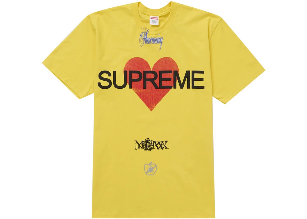 Supreme Announcing Tee Yellow