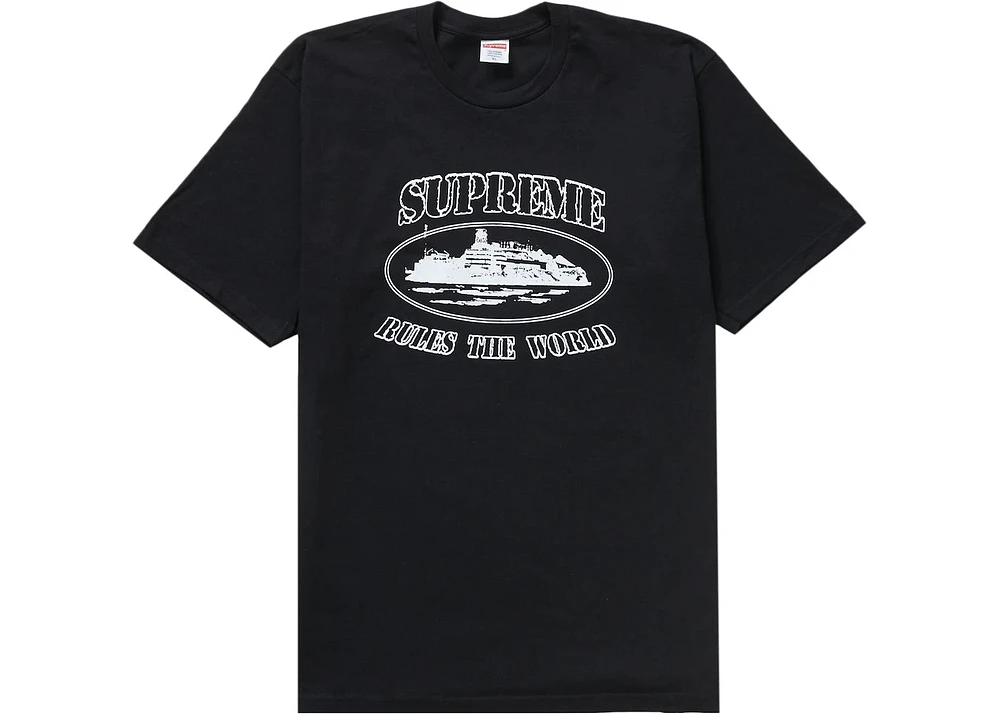 Supreme Corteiz Rules The World Tee Black