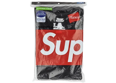 Supreme Hanes Tagless Tees (3 Pack