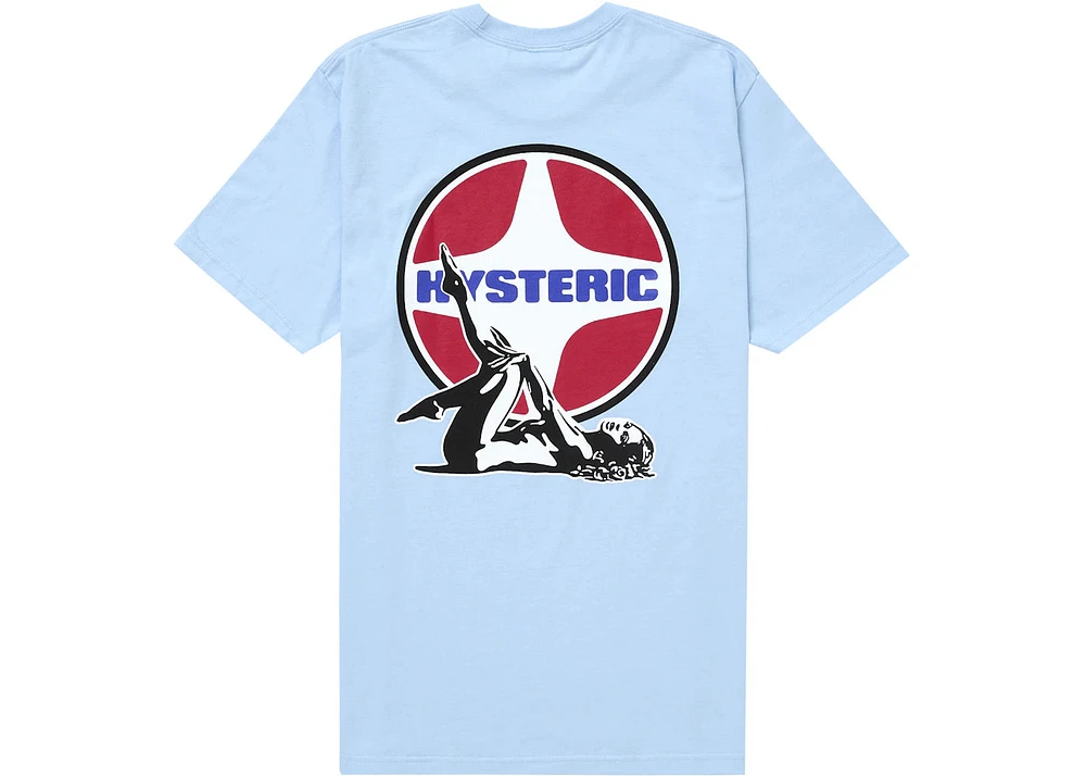 Supreme Hysteric Glamour Pin Up Tee Light Blue