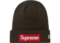 Supreme New Era Beanie Brown FW22
