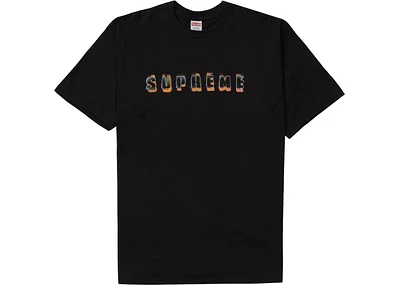 Supreme Tee Stencil Black