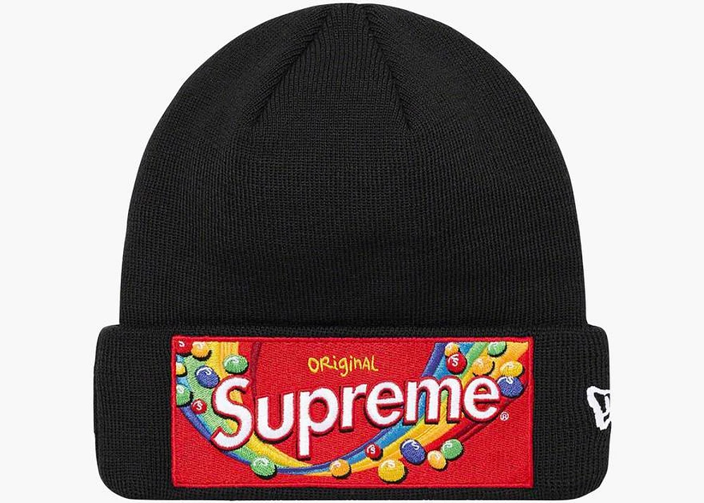 SUPREME BEANIE "SKITTLES" BLACK
