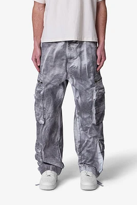 MNML Washed Pocket Cargo Pants Grey