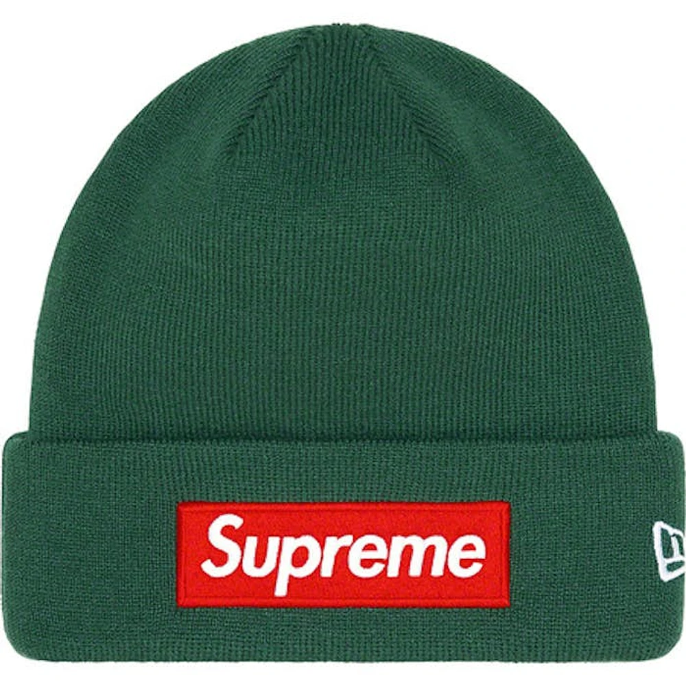 Supreme New Era Beanie Dark Pine FW22