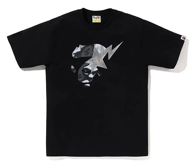 BAPE Liquid Camo Ape Face Sta Tee Black/Black