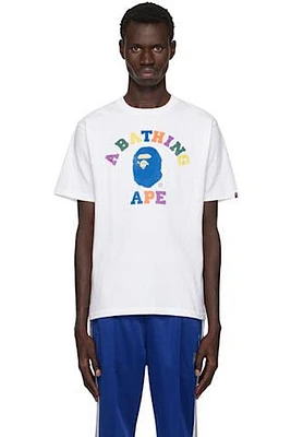 BAPE Colors College Tee White