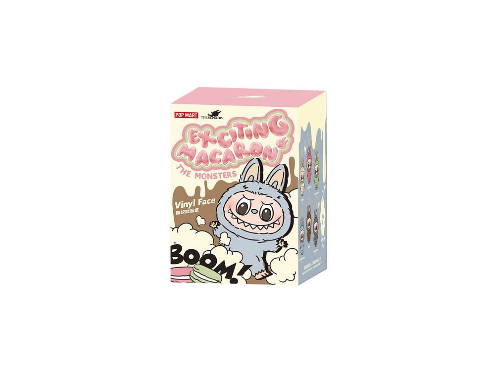 Pop Mart Labubu The Monsters Tasty Macarons Vinyl Plush Pendant Single Blind Box