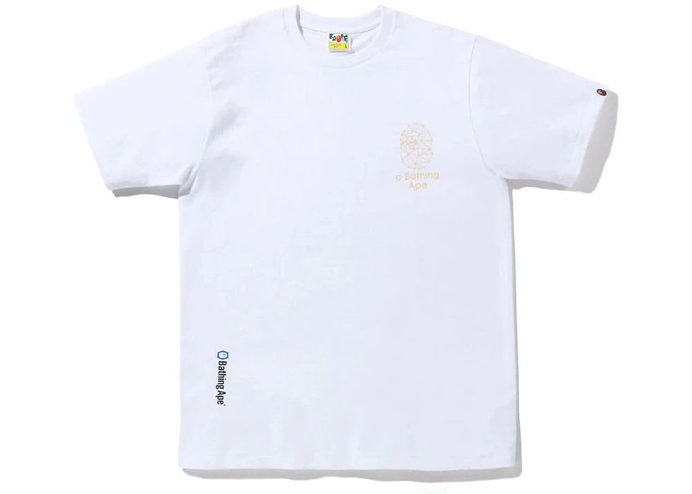 BAPE Ape Glitch Tee White