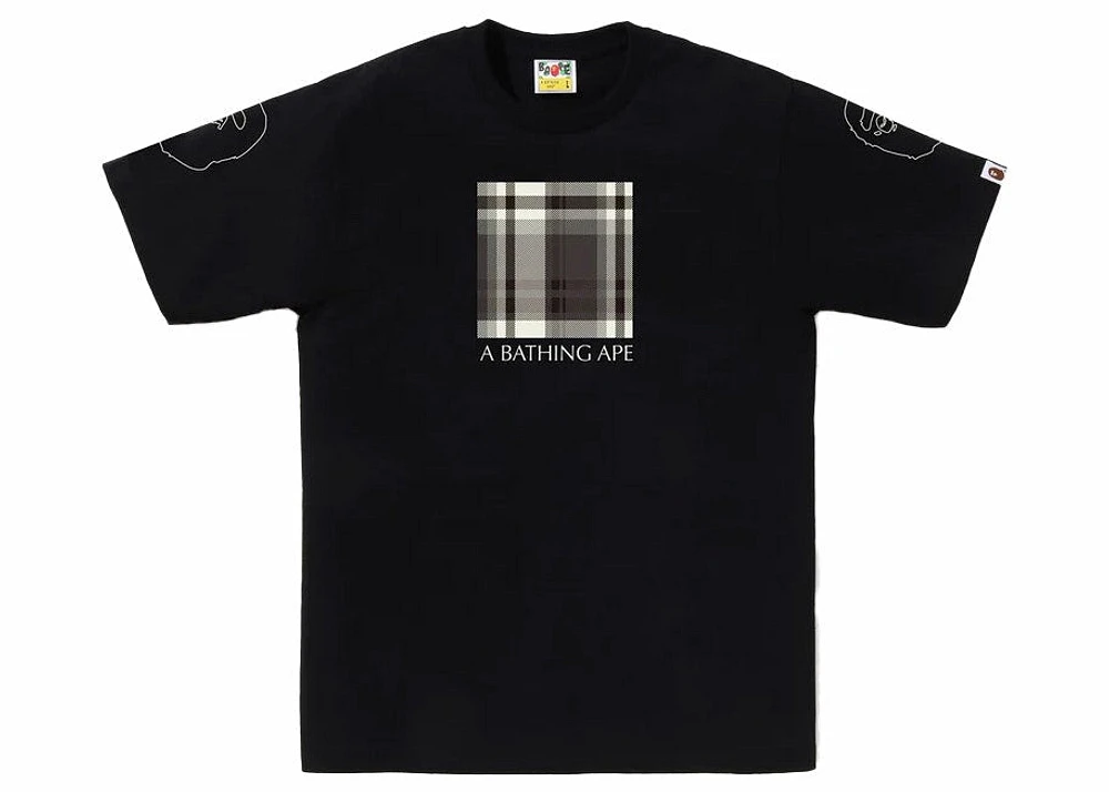 BAPE Logo Check Box Tee White/Black