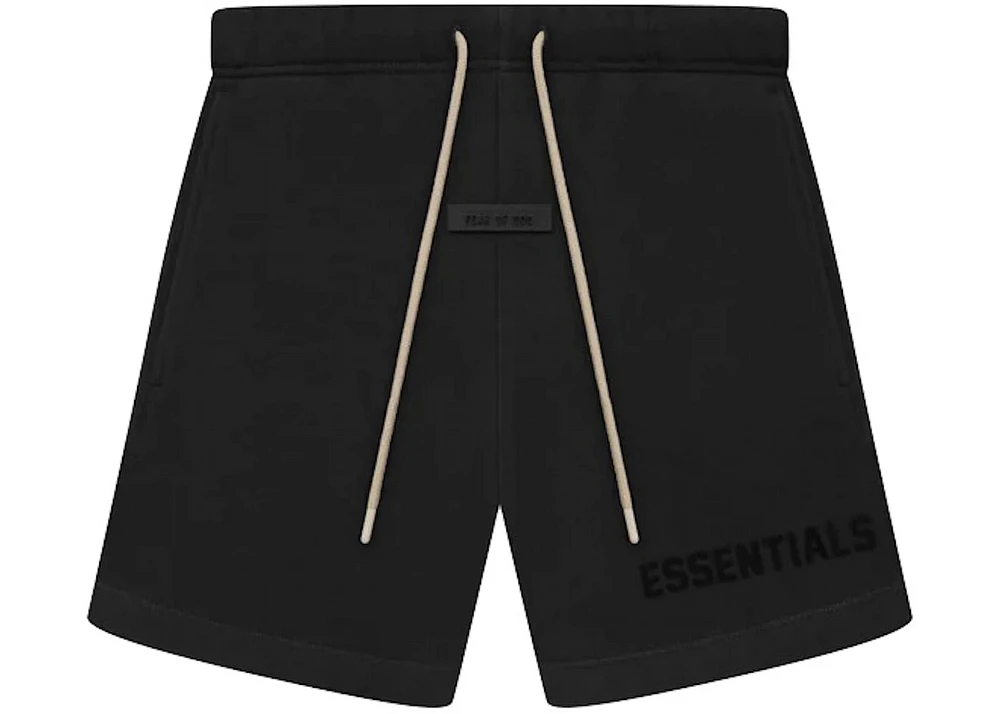 Fear of God Essentials Cream Drawstring Sweatshort Jet Black