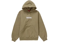 Supreme Box Logo Hooded Sweatshirt (FW23) Dark Sand