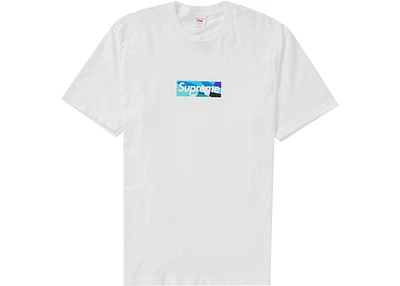 Supreme Emilio Pucci Box Logo Tee White Blue