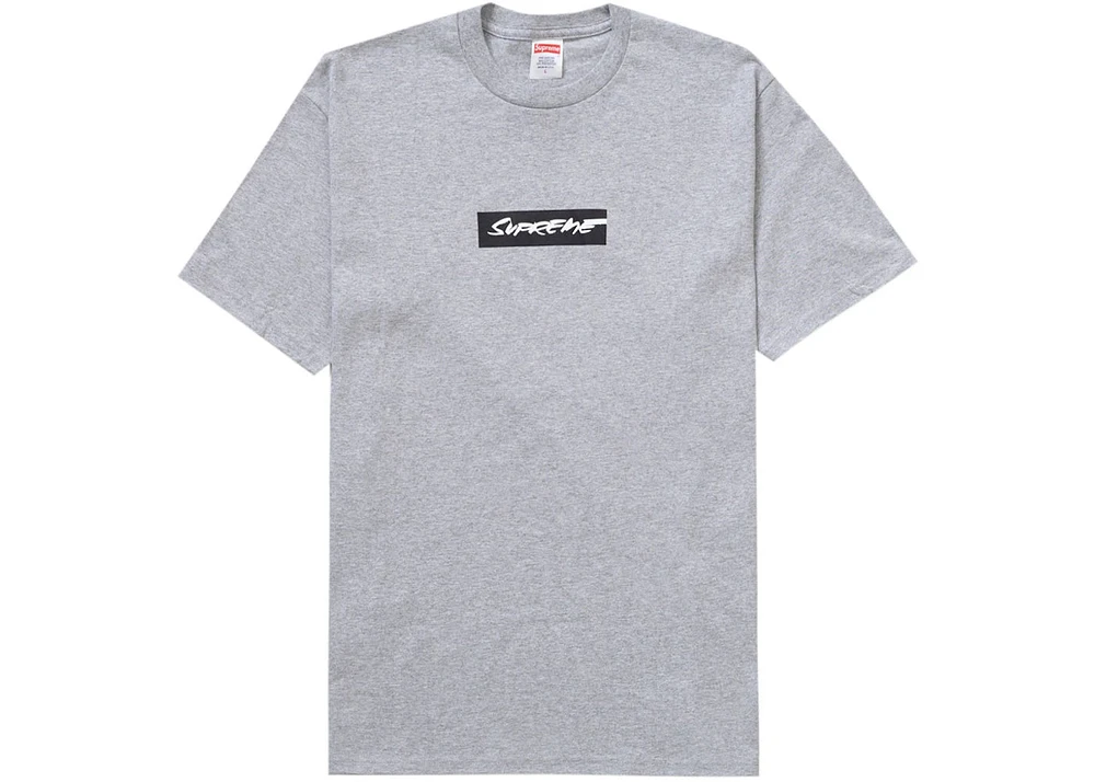 Supreme Futura Box Logo Tee Grey