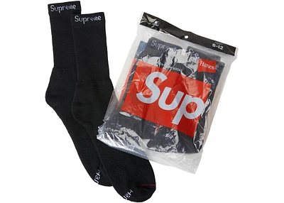 Supreme Hanes Crew Socks (4 Pack