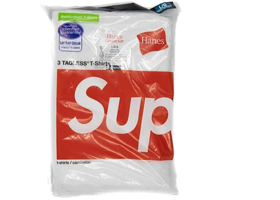 Supreme Hanes Tees White
