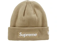 Supreme New Era Box Logo Beanie (FW23) Dark Sand