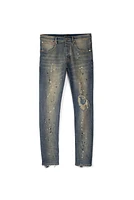 Purple-Brand Dropped Fit Jeans - Mid Rise With Tapered Leg