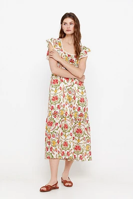 Vestido estampagem floral